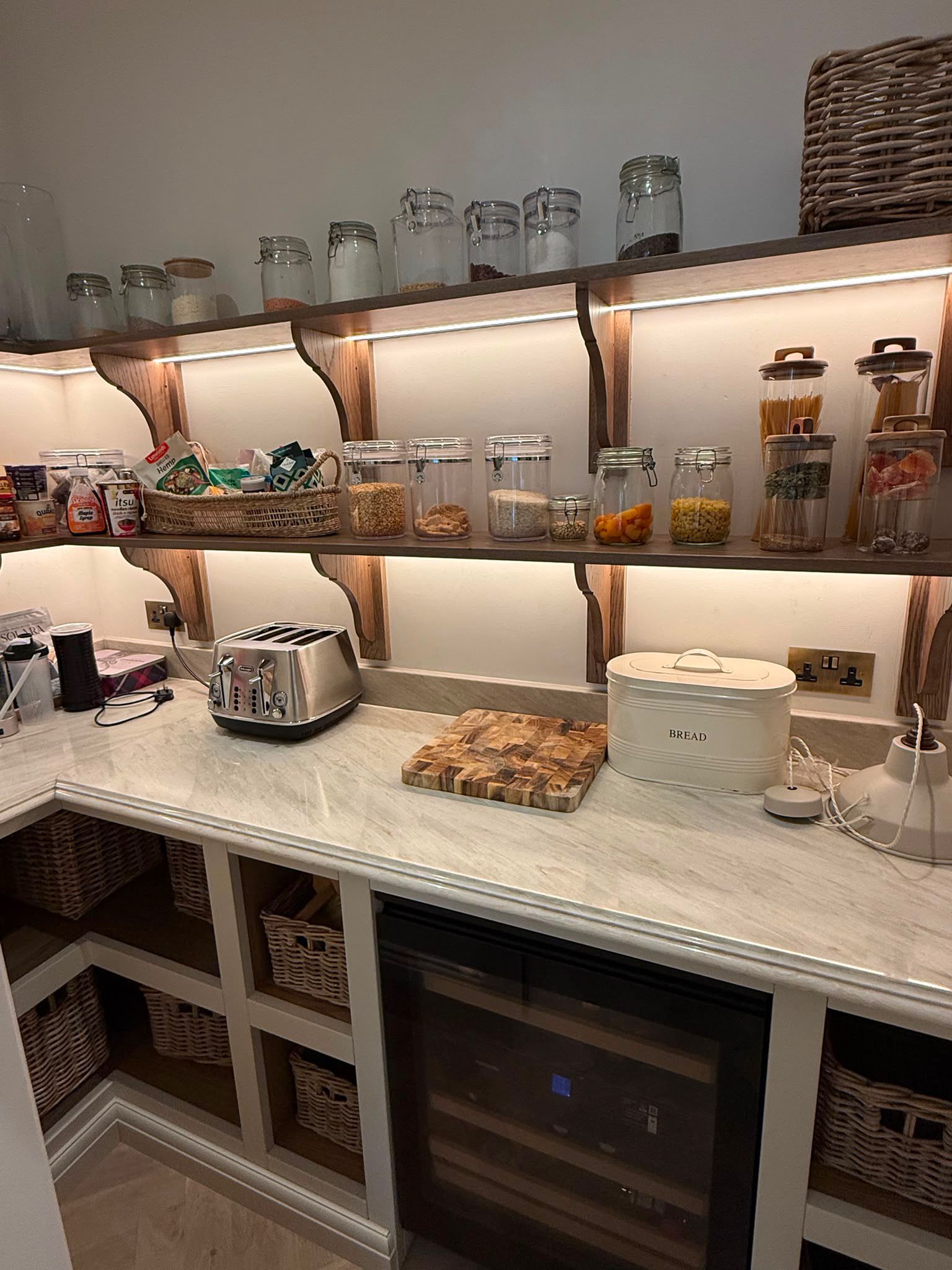 Taj Mahal quartz utility-room worktop